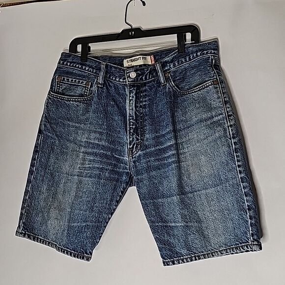 Levi's Other - Jean Shorts By Levi's 505 Blue Washed Denim Size 34 Waist 38"